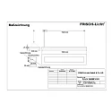 Frisch-Licht LED Pendant luminaire direct / indirect, 42W, 3000K, 6100lm, IP20, UGR < 19, white