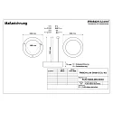Pendelarmatuur Ø 62CM DALI aanstuurbaar, CCT Switch, direct, UGR < 19, ring vorm IP40, zwart dimbaar
