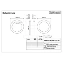 Pendelarmatuur Ø 150CM DALI aanstuurbaar, CCT Switch, direct, UGR < 19, ring vorm IP40, zwart dimbaar