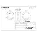 Pendelarmatuur Ø 189CM CCT Switch, direct, UGR < 19, multipower, ring vorm IP40, wit 