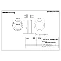Frisch-Licht Pendelarmatuur Ø 62CM CCT Switch, direct / indirect, UGR < 19, multipower, ring vorm IP40, wit 