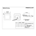 Frisch-Licht Downlight QDL2154A.1184 vierkant, schakelbaar IP54, wit 