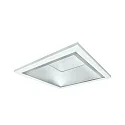 Downlight QDL2202A.1583 klein, vierkant, schakelbaar IP21, wit mat 