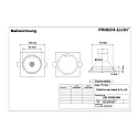 Frisch-Licht Downlight QDL5350W.0583 draaibaar, vierkant GU10 IP20, wit 