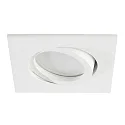 LED Recessed Downlight, GU10, 5W, 4000K, 500lm, IP20, swivelling, white