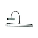 Schilderijverlichting GRIT-40 kantelbaar E14 IP20, nikkel mat dimbaar