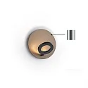 Knapstein wall luminaire MEGGI round IP20, nickel matt dimmable