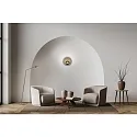 Knapstein wall luminaire MEGGI round IP20, bronze, black dimmable
