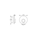 Knapstein wall luminaire MEGGI round IP20, bronze, black dimmable