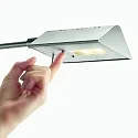 Knapstein LED floor luminaire EDDA, 15W 2700-5000K 1500lm, adjustable, with touch-dimmer, matt nickel