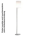 Knapstein LED Floor lamp 953, brass matt, glass opal matt white