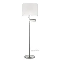floor lamp LILO-S adjustable, with pull switch chain, conical E27 IP20, mat, brass, white dimmable