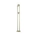 Knapstein Staande lamp WEGA-S up / down, draaibaar, roteerbaar, bedienbaar met Gebaren IP20, brons dimbaar