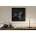 Knapstein table lamp TILDA-T IP20, metallic, black, white dimmable