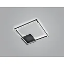 Knapstein ceiling luminaire YOKO-Q500 square IP20, black dimmable