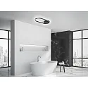Knapstein ceiling luminaire RIKE IP20, black dimmable