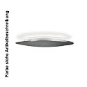 Knapstein ceiling luminaire ASTRA-C-40 round, Casambi IP20, sand coloured, black dimmable