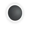 Knapstein ceiling luminaire ASTRA-60 round IP20, nickel matt, black dimmable