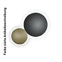 Knapstein Plafondarmatuur ASTRA-60 rond IP20, zand, zwart dimbaar