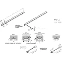 Pluggable LED double rod LED Twin-Stick 2, without dark zones, 24V DC, 30cm, 72 LED, 4.4W 5000K 55°, CRi >80