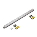 Pluggable LED double rod LED Twin-Stick 2, without dark zones, 24V DC, 30cm, 72 LED, 4.4W 4000K 55°, CRi >95