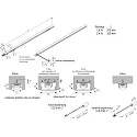 Pluggable LED rod LED Stick F, with area light, CRi>95, 30cm, 36 LED, 2.4W 4000K 150°