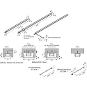 Pluggable LED rod LED Power-Stick S, without dark zones, CRi>95, 20cm, 6 LED, 2.7W 3000K 120°