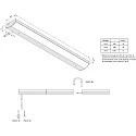 LED under-cabinet luminaire Dynamic LED ModuLite F, IP20, 230V, 90cm, 15W 2700-5000K, dimmable, incl. controller, white
