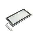 Onderbouwarmatuur LED SKY plat, met stekker IP20, rvs, opaal dimbaar 6W 390lm 3000K 110° 110° CRI 80-89 21cm