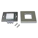 Recessed wall luminaire LED Wall F for flush-mounted / cavity wall boxes, IP20, 7.5 x 7.5cm, 230V, 0.9W 3000K 50lm, inox
