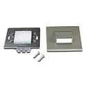 Recessed wall luminaire LED Wall Down for flush-mounted / cavity wall boxes, IP20, 7.5 x 7.5cm, 230V, 1.8W 3000K 90lm, inox