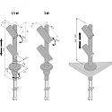 LED Mono Spot for object lighting, seamless height up to 30cm, 24V DC, CRi>90, rotatable, swiveling, 1.5W 4000K 38°, black