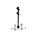 LED Duo Spot for object lighting, seamless height up to 30cm, 24V DC, CRi>90, rotatable, swiveling, 2x 1.5W 4000K 38°, black