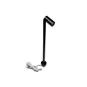 LED Mono Spot for object lighting, seamless height up to 30cm, 24V DC, CRi>90, rotatable, swiveling, 1.5W 3000K 38°, black