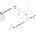 Hera LED line luminaire LED EcoLite F, IP20, 230V, 90cm, 11W 3000K 990lm 170°