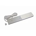 Onderbouwarmatuur S-PAD F plat, met stekker IP20, aluminium geëloxeerd dimbaar 3W 270lm 4000K 115° 115° CRI >90 20cm