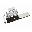 Onderbouwarmatuur S-PAD F plat, met stekker, met aanraakdimmer IP20, zwart dimbaar 3W 270lm 3000K 115° 115° CRI >90 20cm