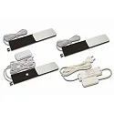 Onderbouwarmatuur S-PAD F incl. chauffeur, set van 3, met aanraakdimmer IP20