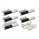 Onderbouwarmatuur S-PAD F incl. chauffeur, set van 5, met aanraakdimmer IP20