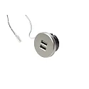 Contactdoos 24V 2-voudig, met adapter, rvs