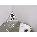Hera Contactdoos LUXOR 2 ST 2-voudig, met open kabel, rvs mat