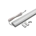 Lineair licht LED TOP-STICK H plat, opbouwversie, symmetrisch, microprismatisch IP20, aluminium, opaal dimbaar 7