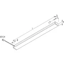 Hera Onderbouwarmatuur LED TOP-STICK FMK plat, met stekker, direct / indirect IP20, aluminium, opaal dimbaar 16