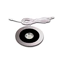 Inbouwarmatuur AR 78-LED rond, stijf, met stekker IP20, zwart, transparant dimbaar 7,5W 450lm 3000K CRI 90-100