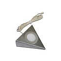 Onderbouwarmatuur UL 2-LED F met stekker IP20, rvs, opaal dimbaar 3W 210lm 3000K CRI 90-100 12.4cm
