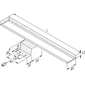 Hera Spiegelarmatuur LUGANO met stekker IP20, aluminium, opaal dimbaar