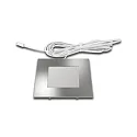 Flat recessed LED area light luminaire FQ 68-LED, angular, IP44, LED24 connection, CRi>90, 4W 4000K 270lm 110°, chrome