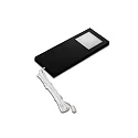 Onderbouwarmatuur LED SLIM-PAD F met stekker IP20, opaal, zwart dimbaar 5W 285lm 3000K 110° 110° CRI 80-89
