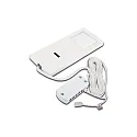 Onderbouwarmatuur LED SLIM-PAD F met sensor, met stekker, dimbaar IP20, opaal, wit dimbaar 5W 285lm 3000K 110° 110° CRI 80-89