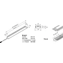 Hera Meubelarmatuur LED IN-STICK SF ingebouwde versie, Tunable White IP44, aluminium, opaal dimbaar
